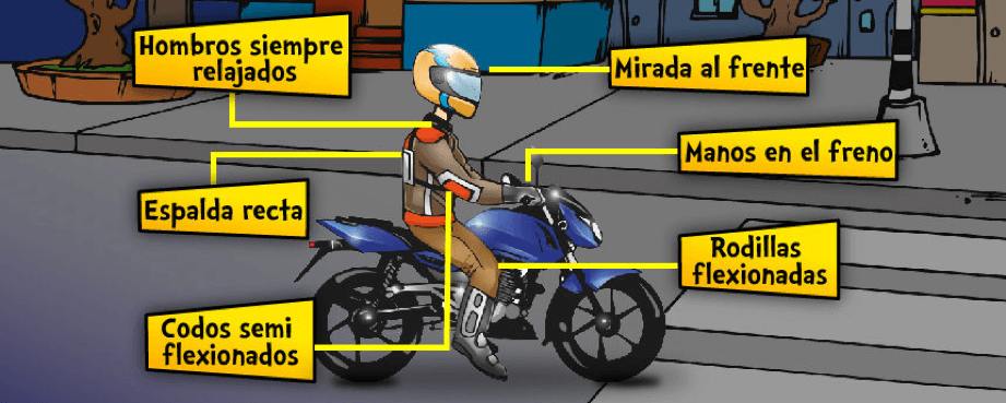 Mínimo Reanimar Autenticación Conoce la postura corporal adecuada para una conducción segura en  motocicleta - Auteco Mobility