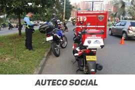 Motocicletas de emergencia atendieron más de 400 personas en Antioquia, durante el 2017