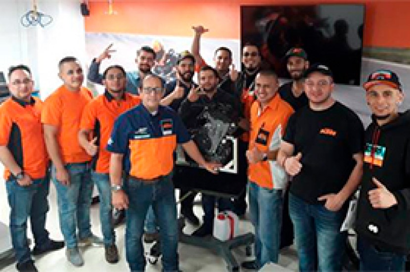 KTM realiza entrenamientos técnicos en Universidad Corporativa Auteco