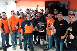 KTM realiza entrenamientos técnicos en Universidad Corporativa Auteco