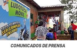 Más de 1250 niños del municipio de Remedios se han beneficiado con la Ludoteca móvil de Auteco