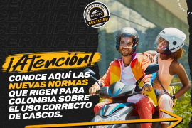 Conoce la nueva resolución sobre el uso correcto del casco para moto en Colombia