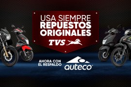 Conoce nuestro catálogo de repuestos para motos TVS en Auteco