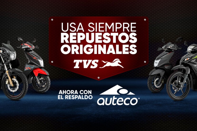 Conoce nuestro catálogo de repuestos para motos TVS en Auteco