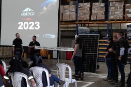 ¡Nuestros paneles solares ya están funcionando!