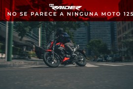 TVS Raider no se parece a ninguna moto 125